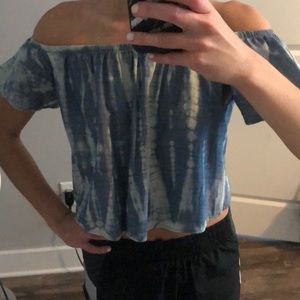 Vestique tie dye off the shoulder